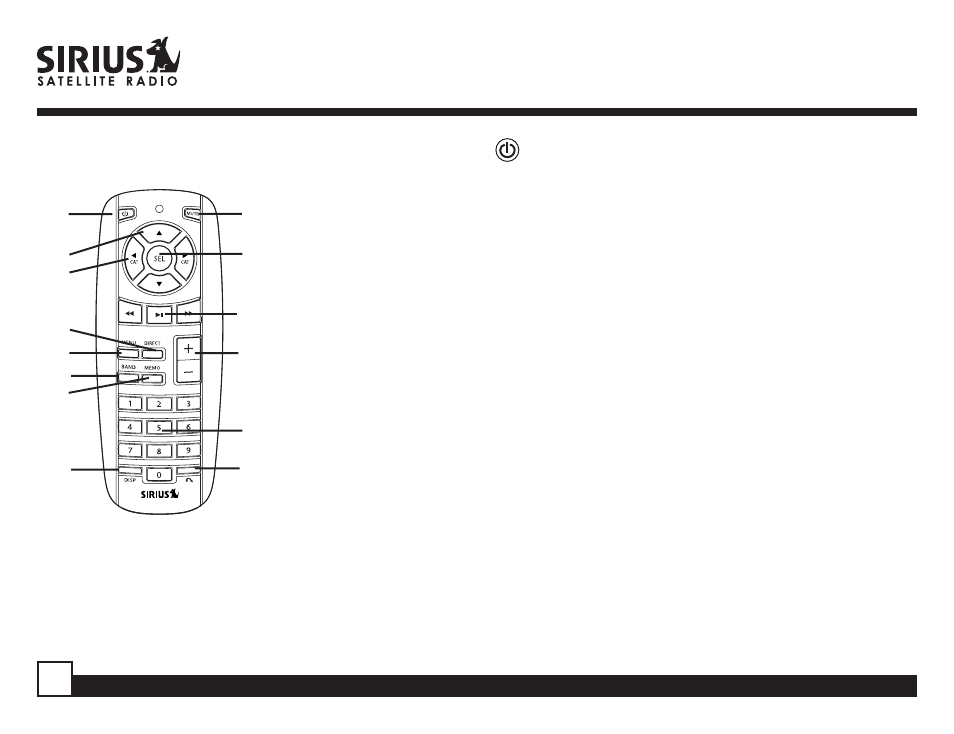 Sirius Satellite Radio SP-R2 User Manual | Page 8 / 46