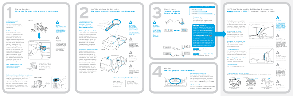 Sirius Satellite Radio Stratus 5 SV5 User Manual | Page 2 / 2