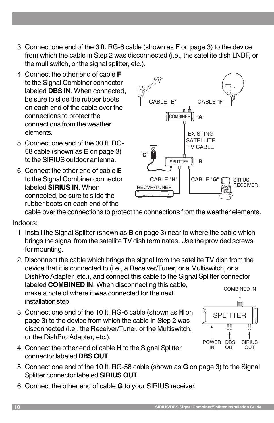 Sirius Satellite Radio SR-100C User Manual | Page 10 / 12