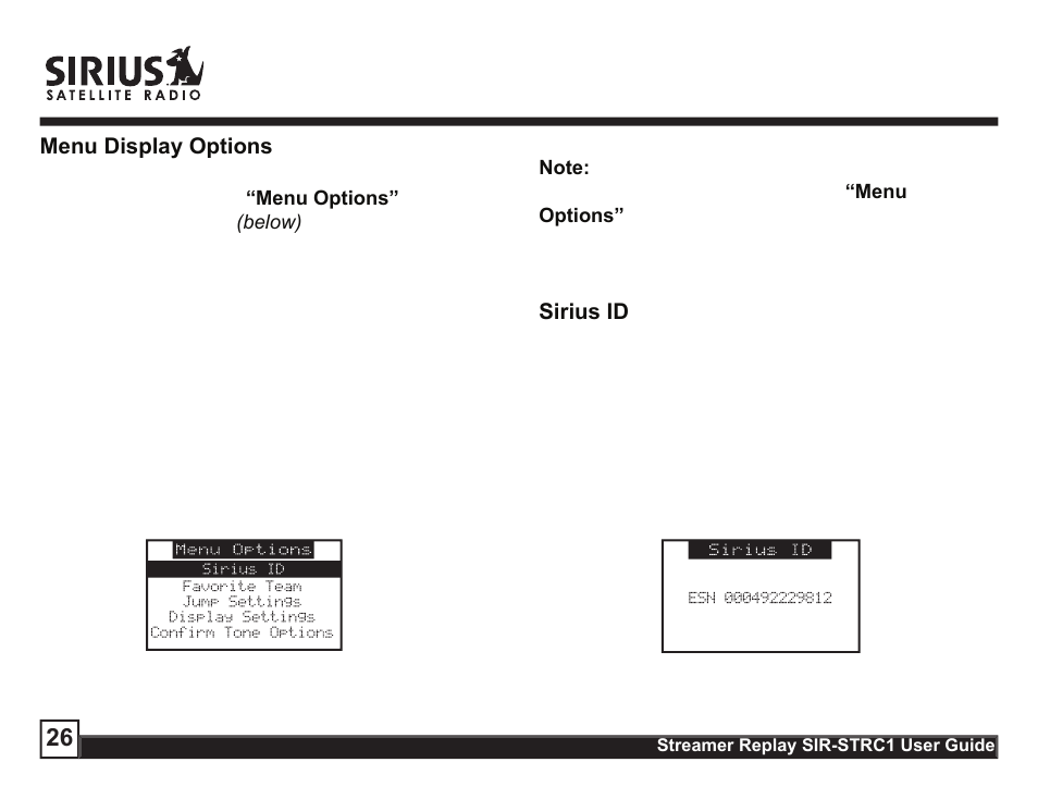 Sirius Satellite Radio STREAMER SIR-STRC1 User Manual | Page 26 / 46