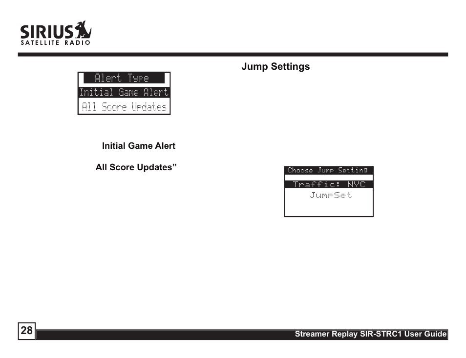 Sirius Satellite Radio STREAMER SIR-STRC1 User Manual | Page 28 / 46