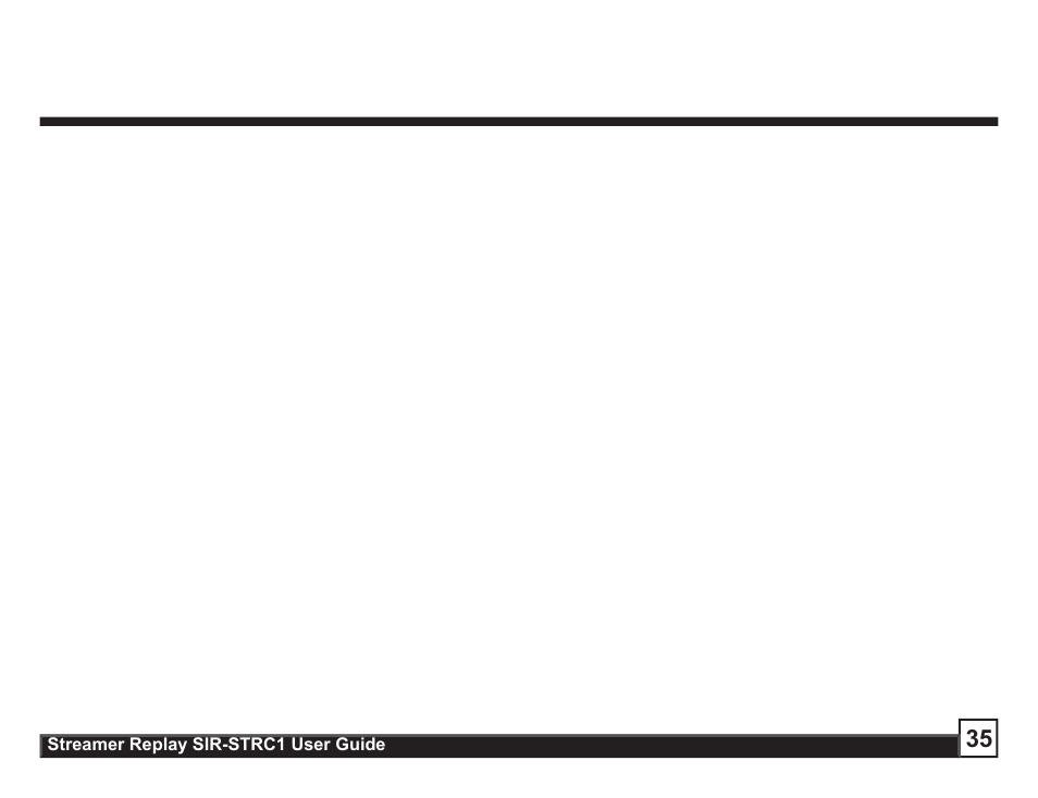Sirius Satellite Radio STREAMER SIR-STRC1 User Manual | Page 35 / 46