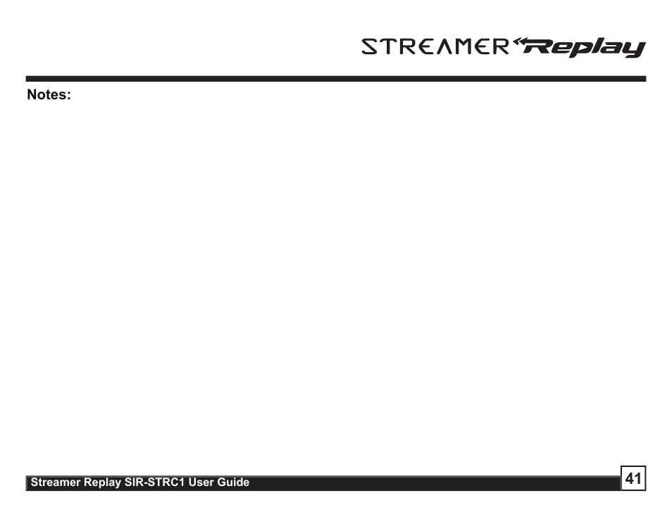 Sirius Satellite Radio STREAMER SIR-STRC1 User Manual | Page 41 / 46