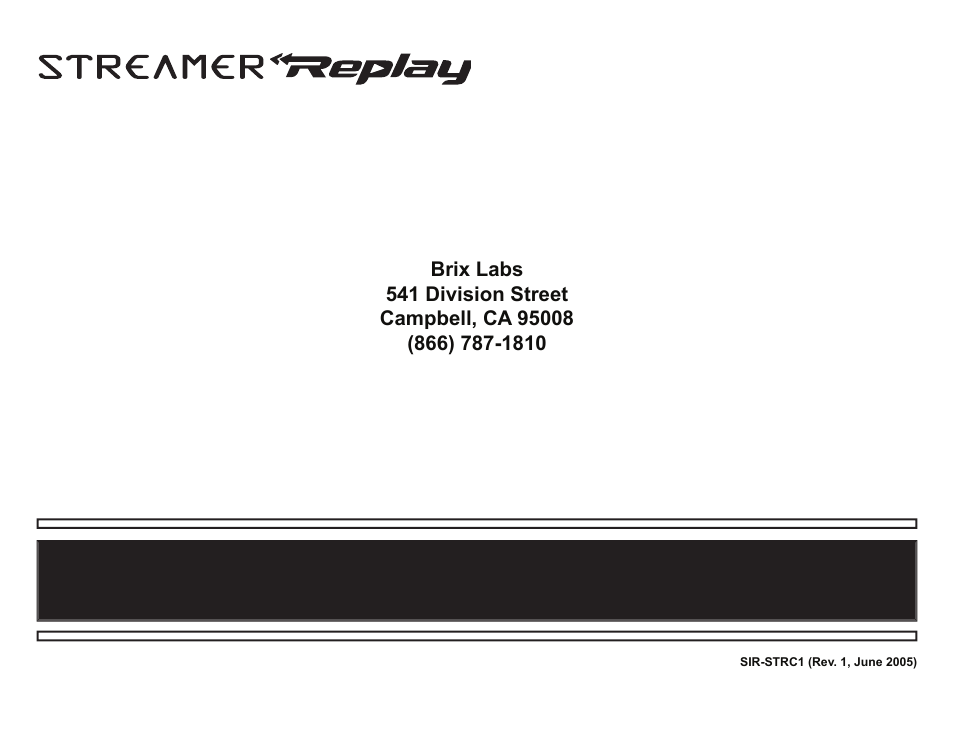 Sirius Satellite Radio STREAMER SIR-STRC1 User Manual | Page 46 / 46