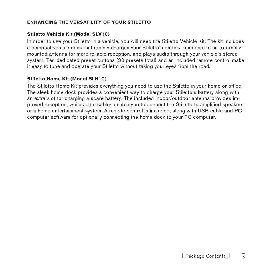 Sirius Satellite Radio 10 User Manual | Page 11 / 94