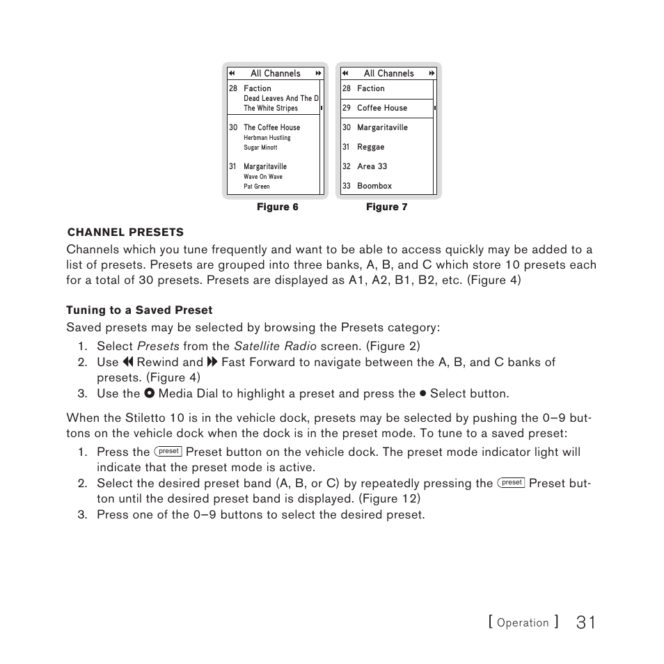 Sirius Satellite Radio 10 User Manual | Page 33 / 94