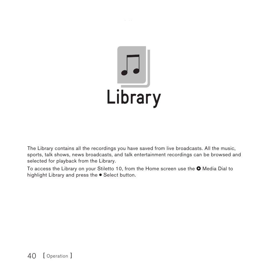 Library | Sirius Satellite Radio 10 User Manual | Page 42 / 94