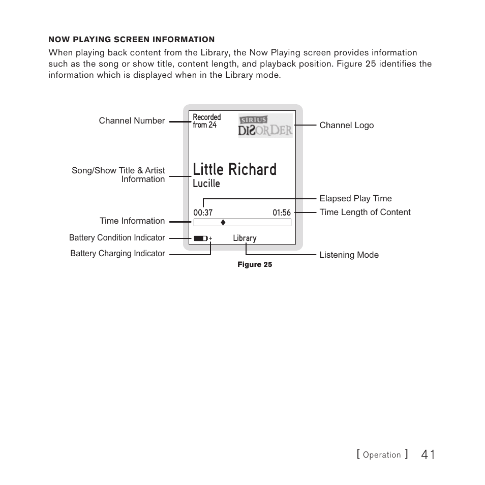 Little richard, Lucille | Sirius Satellite Radio 10 User Manual | Page 43 / 94
