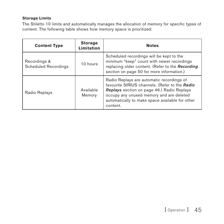 Sirius Satellite Radio 10 User Manual | Page 47 / 94