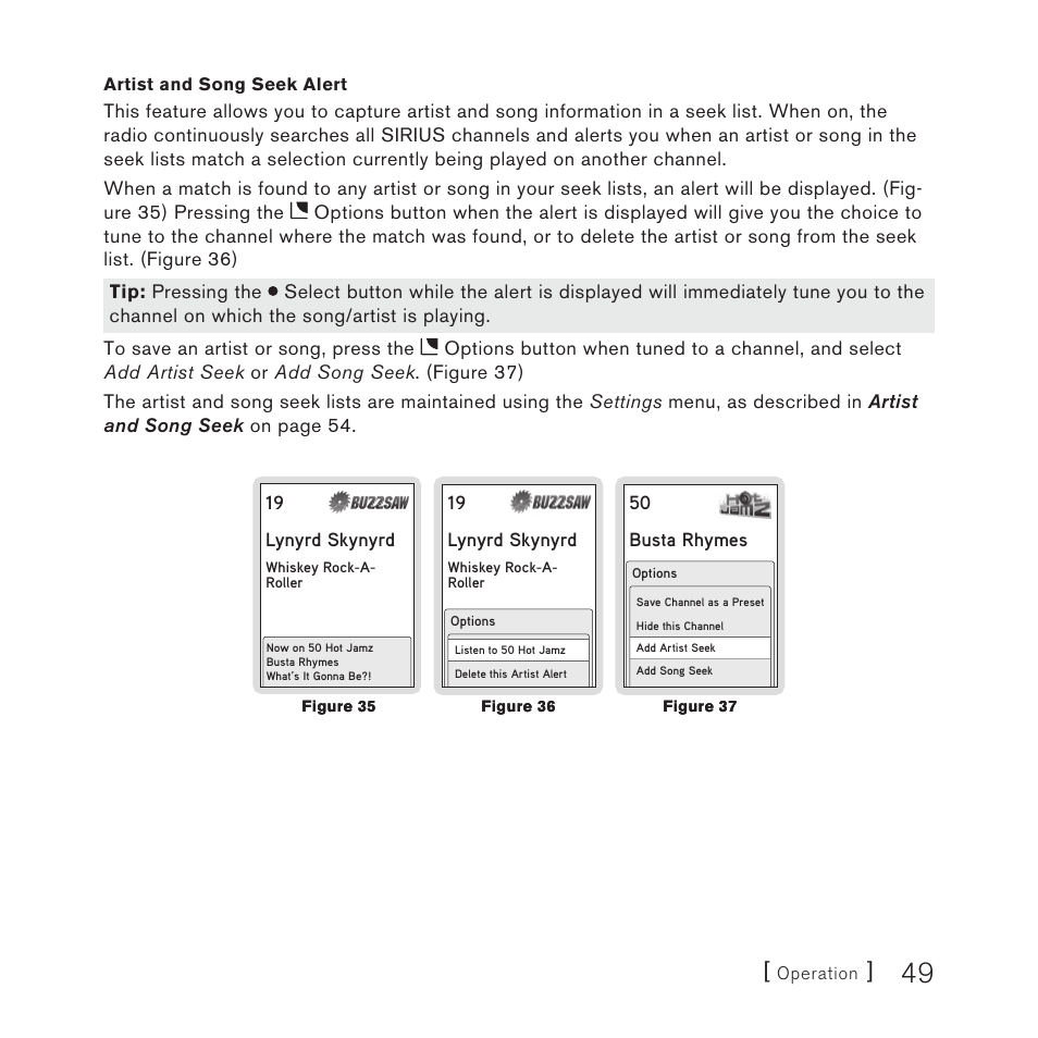 Sirius Satellite Radio 10 User Manual | Page 51 / 94