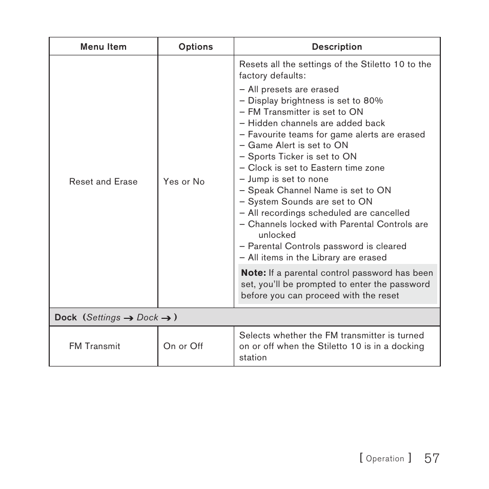 Sirius Satellite Radio 10 User Manual | Page 59 / 94