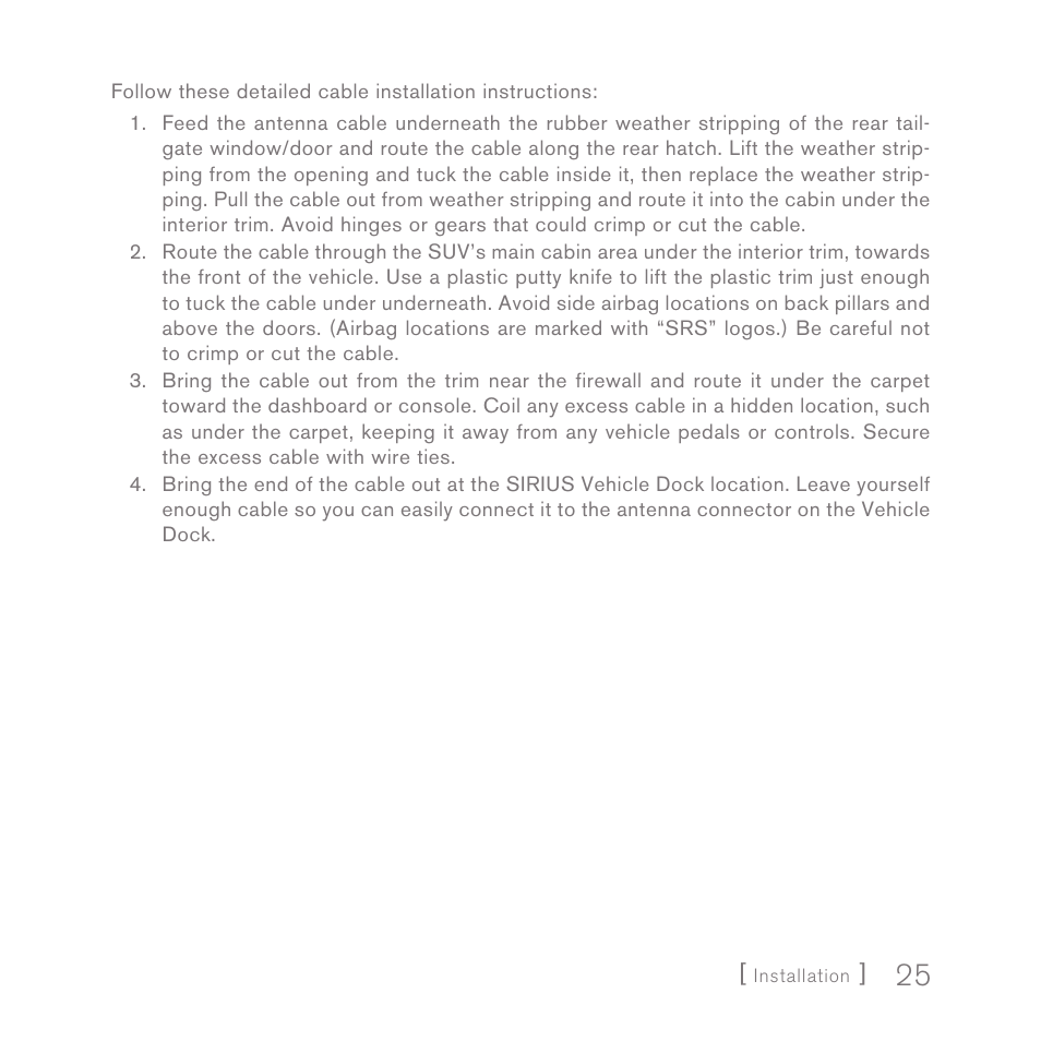 Sirius Satellite Radio INV2 User Manual | Page 25 / 80