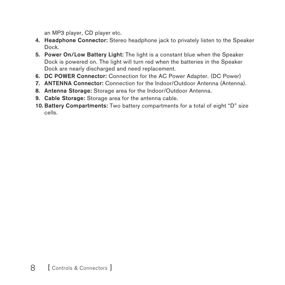 Sirius Satellite Radio SUBX2082808a User Manual | Page 8 / 28