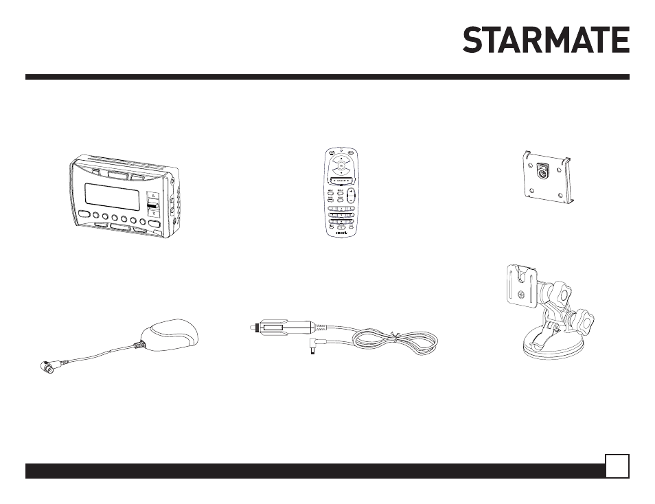 Sirius Satellite Radio STARMATE ST1 User Manual | Page 3 / 36