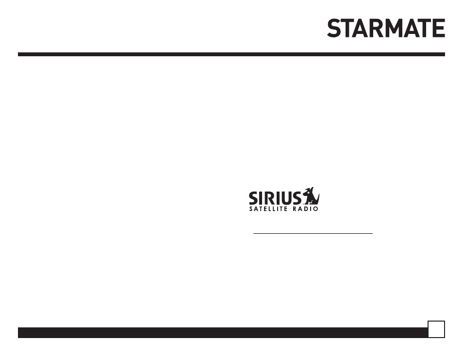 Sirius Satellite Radio STARMATE ST1 User Manual | Page 9 / 36