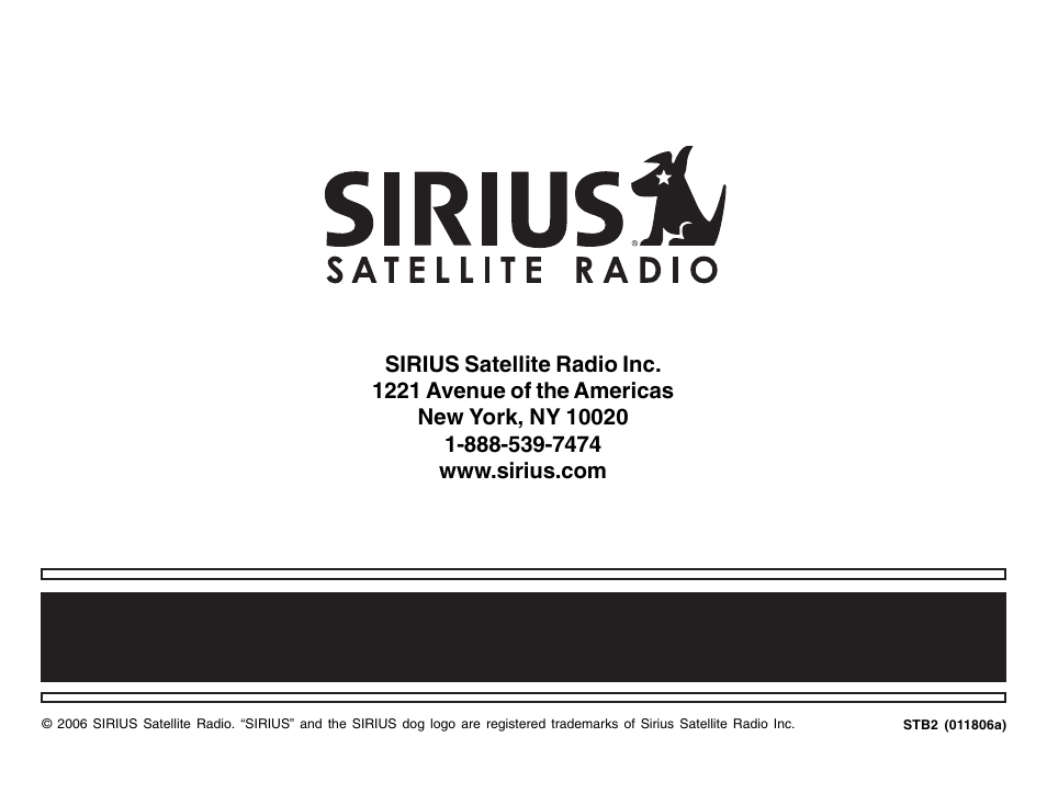 Sirius Satellite Radio Sirius Starmate Replay Boombox STB2 User Manual | Page 12 / 12