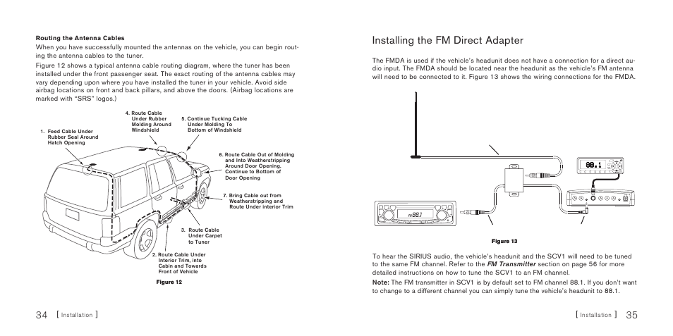 Installing the fm direct adapter | Sirius Satellite Radio SiriusConnect SBTV091807a User Manual | Page 19 / 42