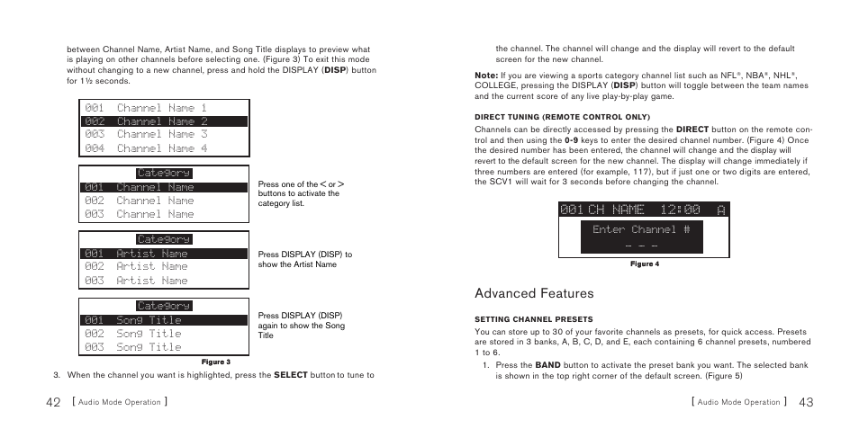 Advanced features | Sirius Satellite Radio SiriusConnect SBTV091807a User Manual | Page 23 / 42