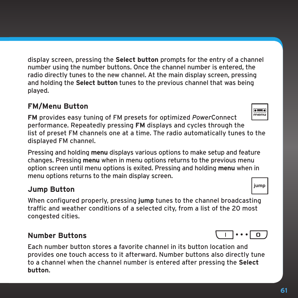 Sirius Satellite Radio SDSV6V1 User Manual | Page 61 / 98