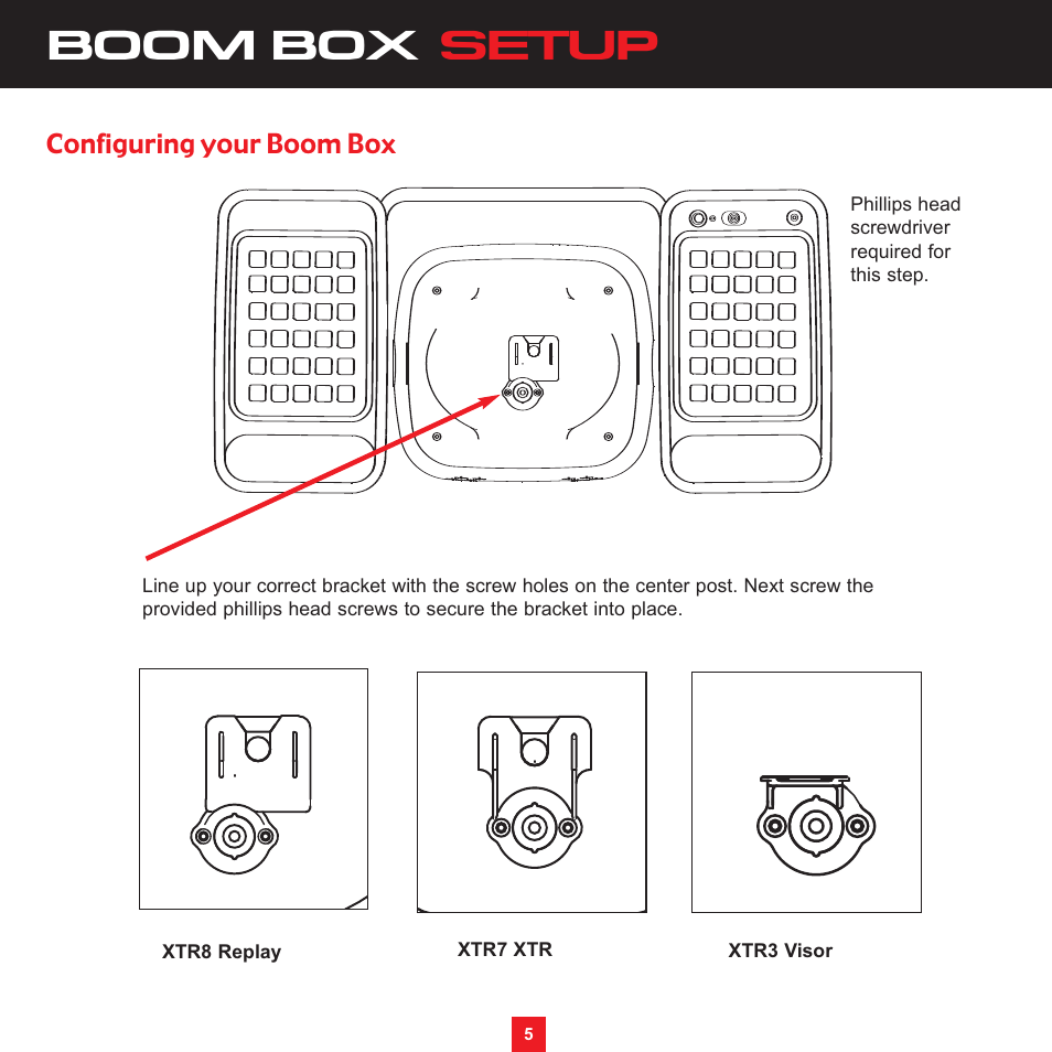 Boom box setup, Configuring your boom box | Sirius Satellite Radio XS097 User Manual | Page 11 / 36