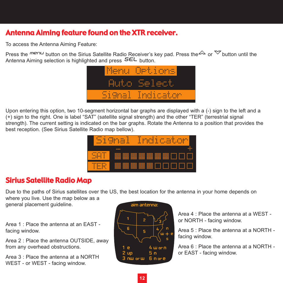 Sirius Satellite Radio XS097 User Manual | Page 18 / 36