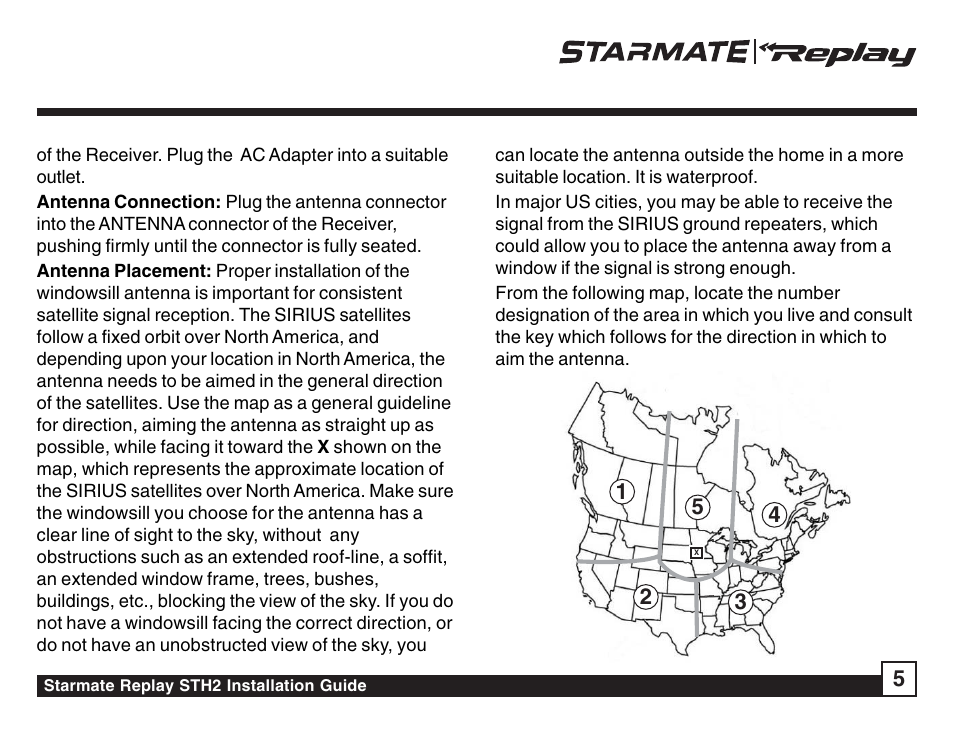 Sirius Satellite Radio STH2 User Manual | Page 5 / 8