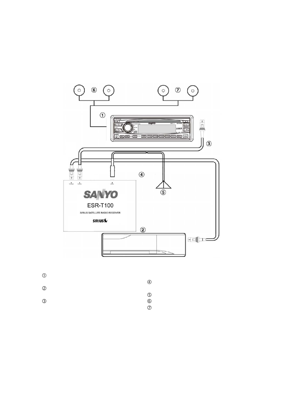 System example | Sirius Satellite Radio ESR-T100 User Manual | Page 8 / 14