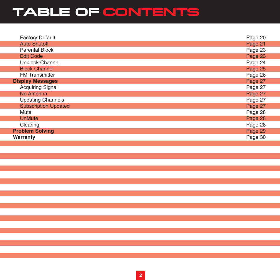 Sirius Satellite Radio XTR3CK User Manual | Page 6 / 36