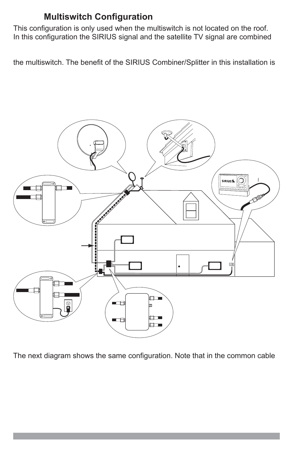 Before multiswitch configuration | Sirius Satellite Radio SSDK1 User Manual | Page 10 / 44