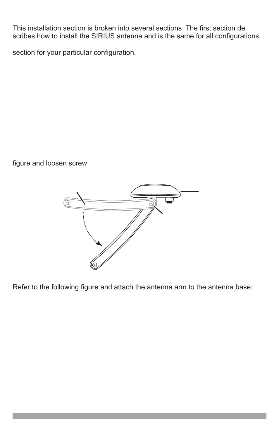 Installation procedures, Sirius antenna installation procedure, Assembling the antenna | Sirius Satellite Radio SSDK1 User Manual | Page 20 / 44