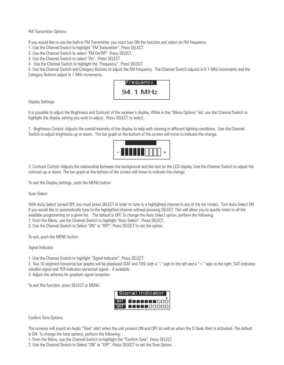 Sirius Satellite Radio EQ-SIRRCV User Manual | Page 11 / 14
