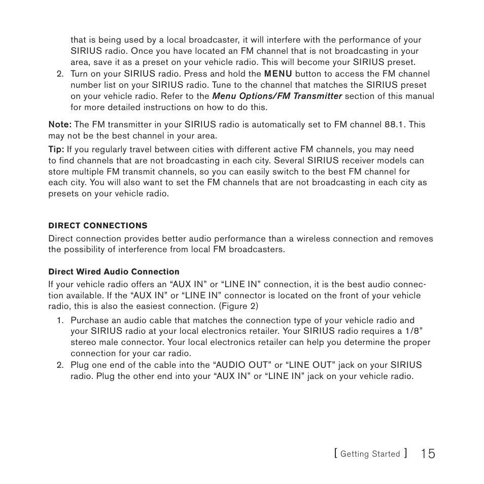 Sirius Satellite Radio 4 User Manual | Page 17 / 64