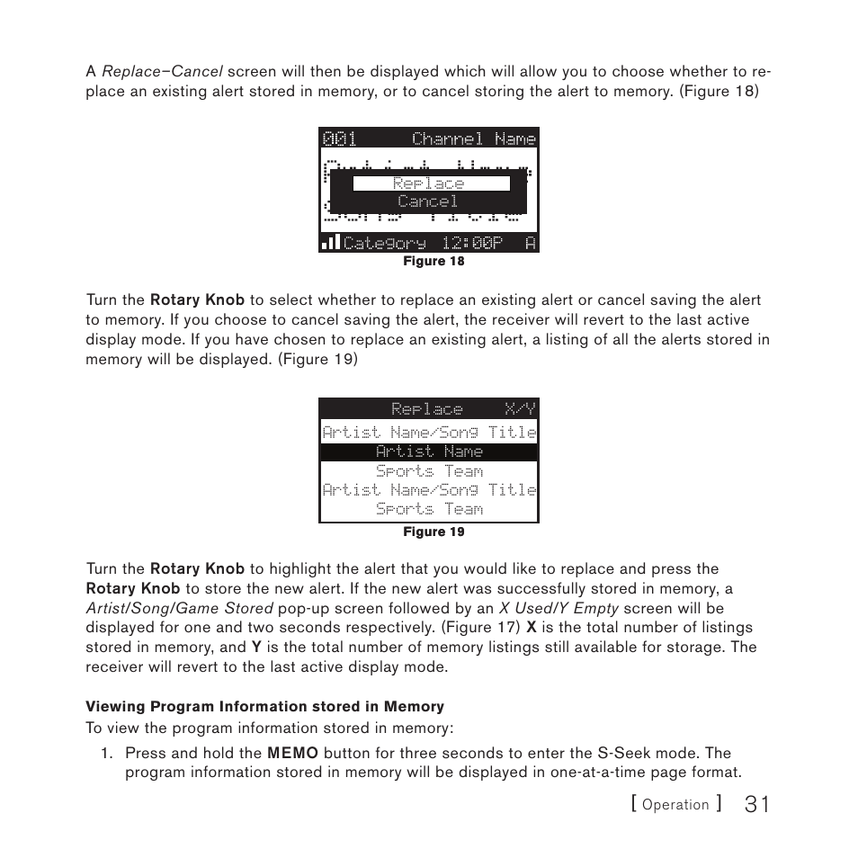 Sirius Satellite Radio 4 User Manual | Page 33 / 64