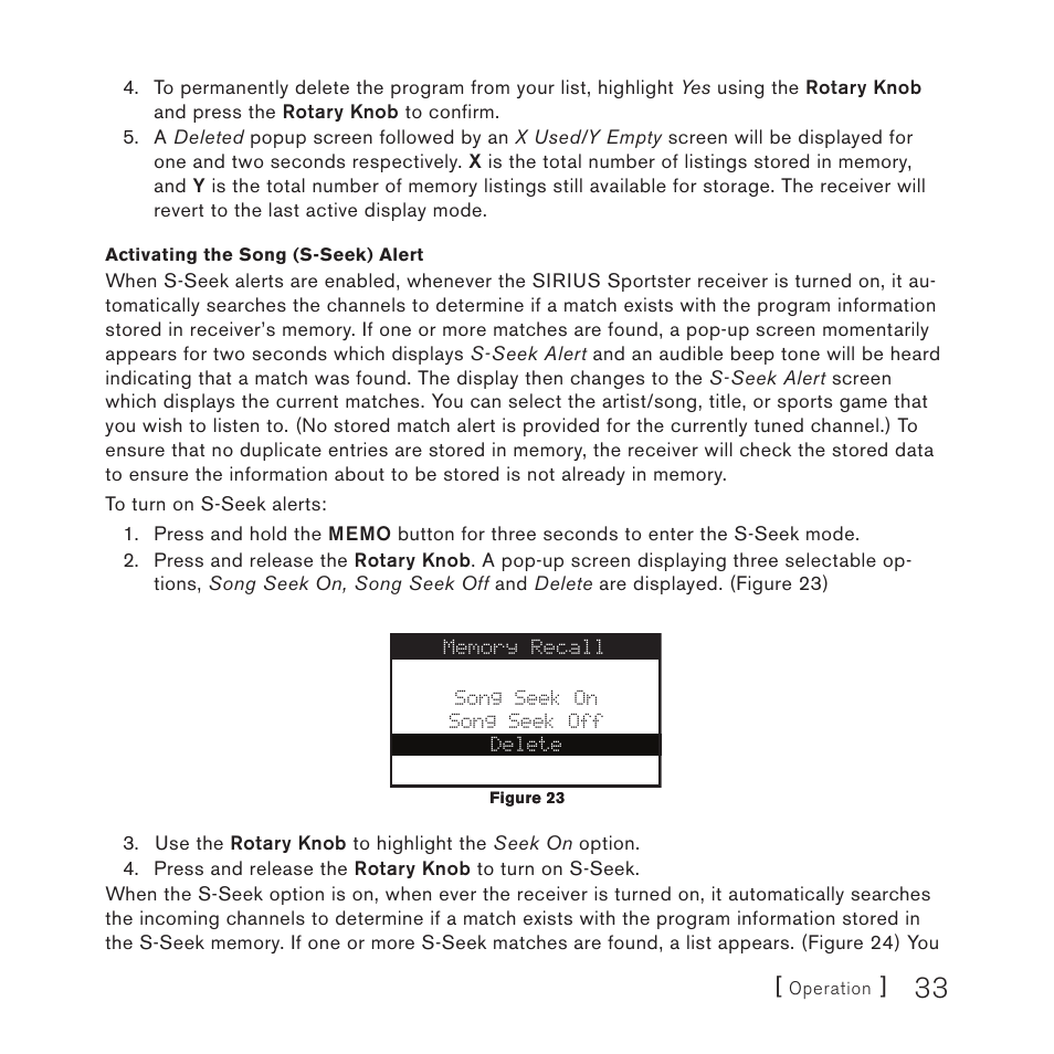 Sirius Satellite Radio 4 User Manual | Page 35 / 64