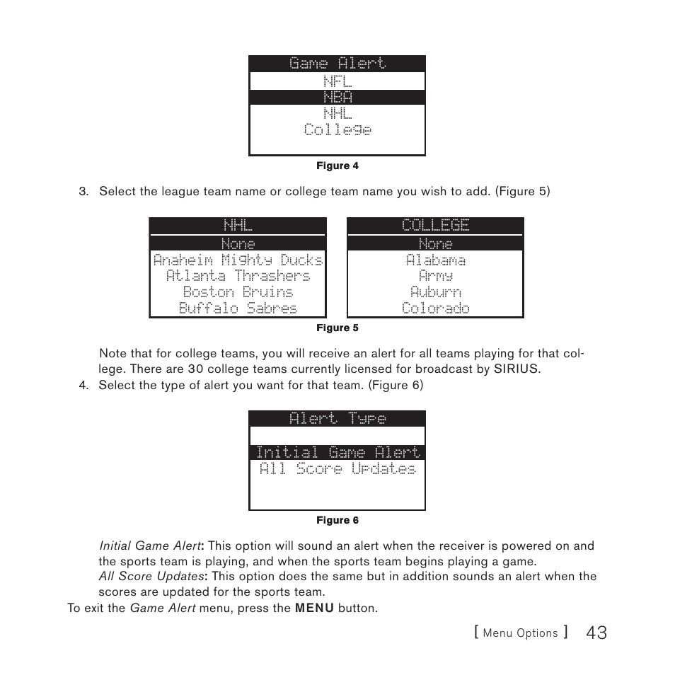 Sirius Satellite Radio 4 User Manual | Page 45 / 64