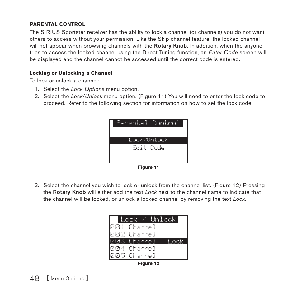 Sirius Satellite Radio 4 User Manual | Page 50 / 64