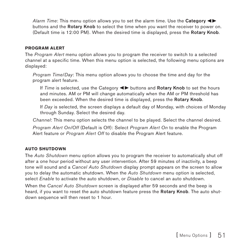 Sirius Satellite Radio 4 User Manual | Page 53 / 64