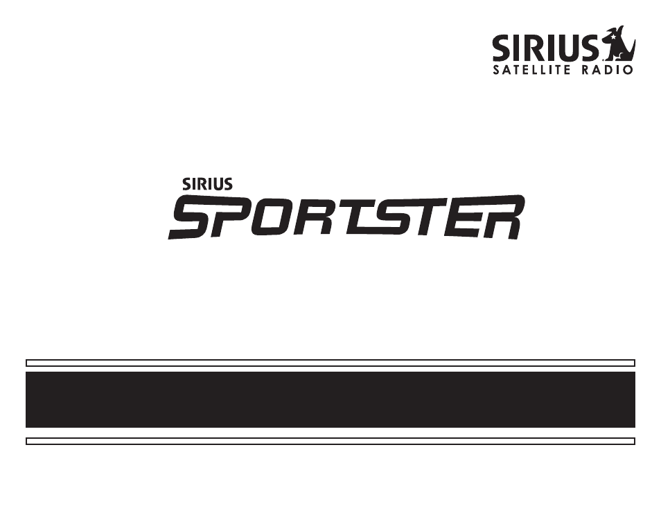 Sirius Satellite Radio SP-H2 User Manual | 8 pages