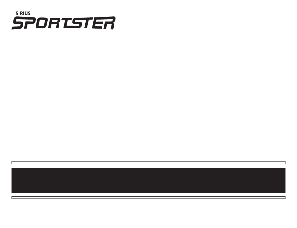 Sirius Satellite Radio SP-H2 User Manual | Page 8 / 8