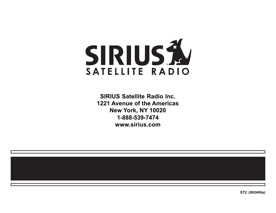 Sirius Satellite Radio STAREMATE REPLAY ST2 User Manual | Page 60 / 60