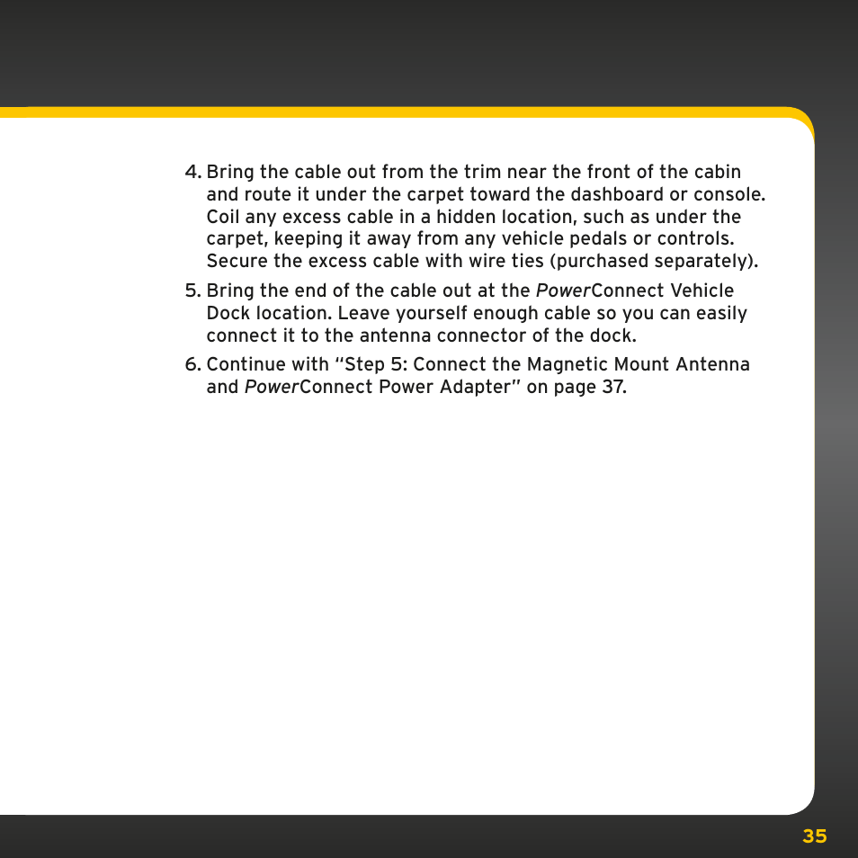Sirius Satellite Radio PowerConnect XMP3IVKUG0210 User Manual | Page 35 / 68