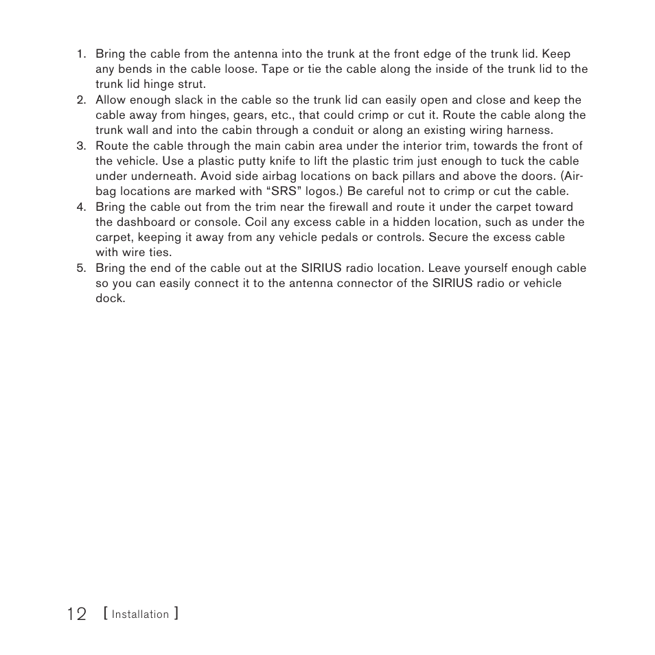 Sirius Satellite Radio DOT2 User Manual | Page 12 / 24