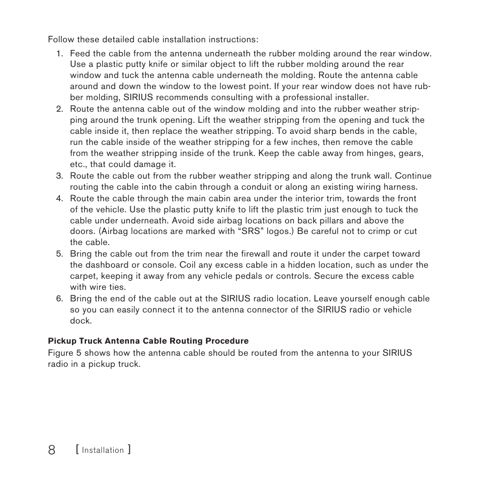 Sirius Satellite Radio DOT2 User Manual | Page 8 / 24
