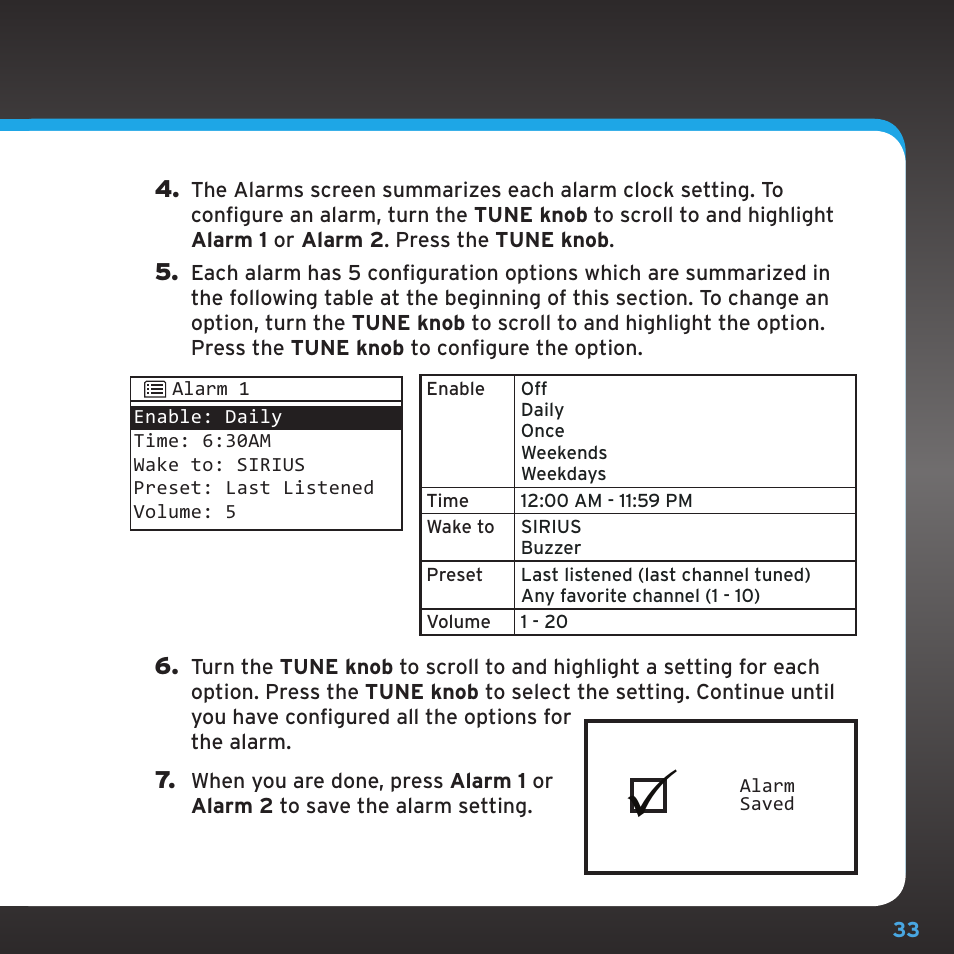 Sirius Satellite Radio TTR1 User Manual | Page 33 / 88