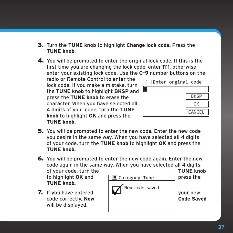Sirius Satellite Radio TTR1 User Manual | Page 37 / 88