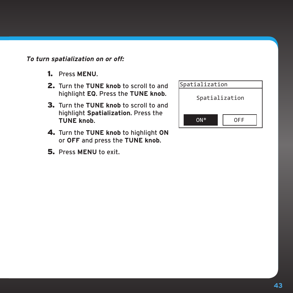 Sirius Satellite Radio TTR1 User Manual | Page 43 / 88