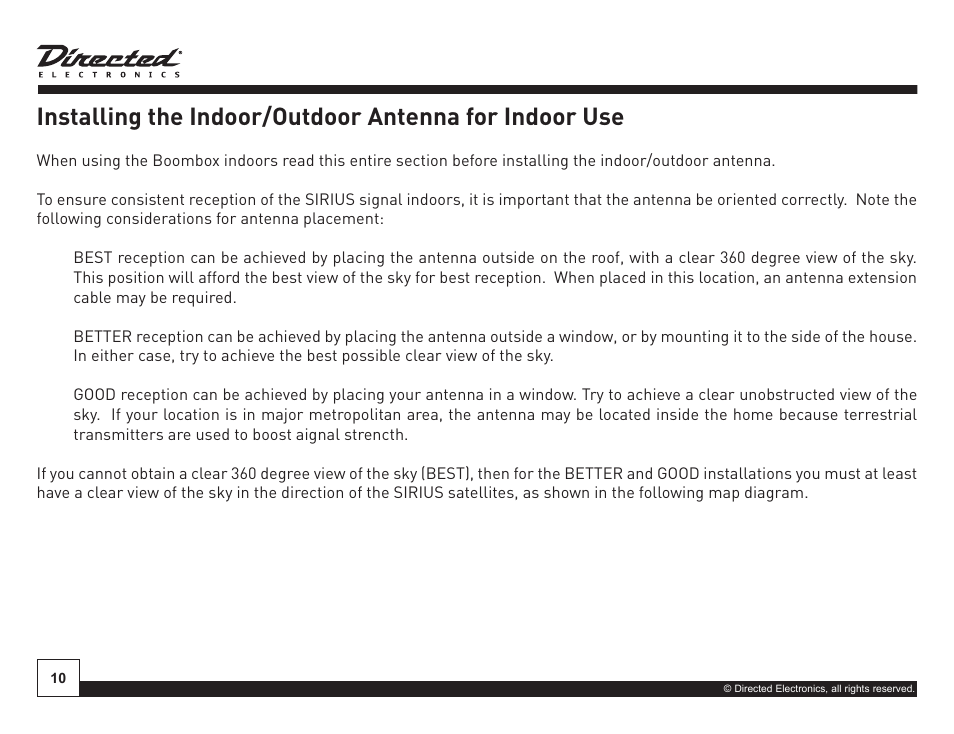 Sirius Satellite Radio SIRIUS STILETTO SL-BB1 User Manual | Page 10 / 20