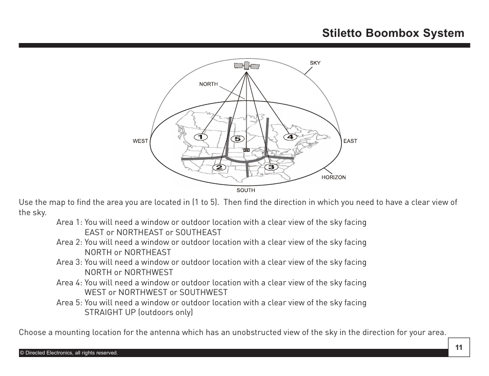 Desktop docking station, Stiletto boombox system | Sirius Satellite Radio SIRIUS STILETTO SL-BB1 User Manual | Page 11 / 20