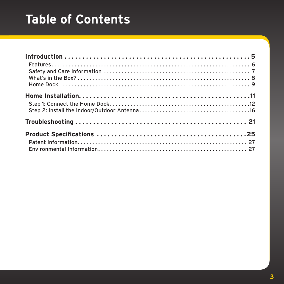 Sirius Satellite Radio XM Dock & Play XADH1 User Manual | Page 3 / 32