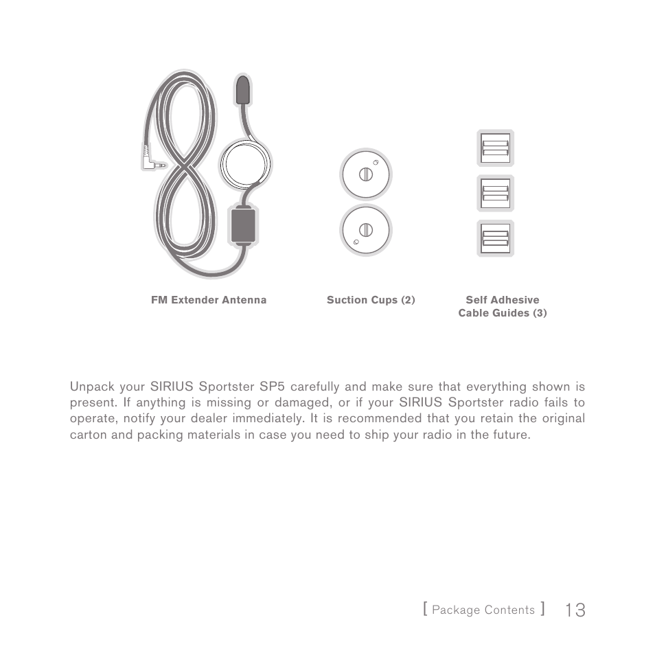 Sirius Satellite Radio SPORTSTER 5 User Manual | Page 13 / 124